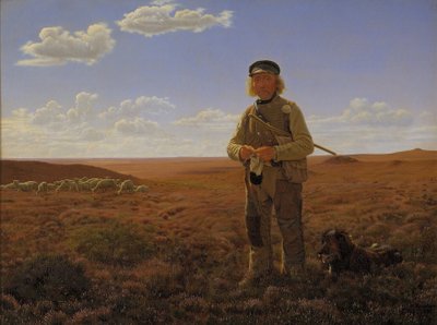 Un pastore dello Jutland nelle brughiere da Frederik Vermehren